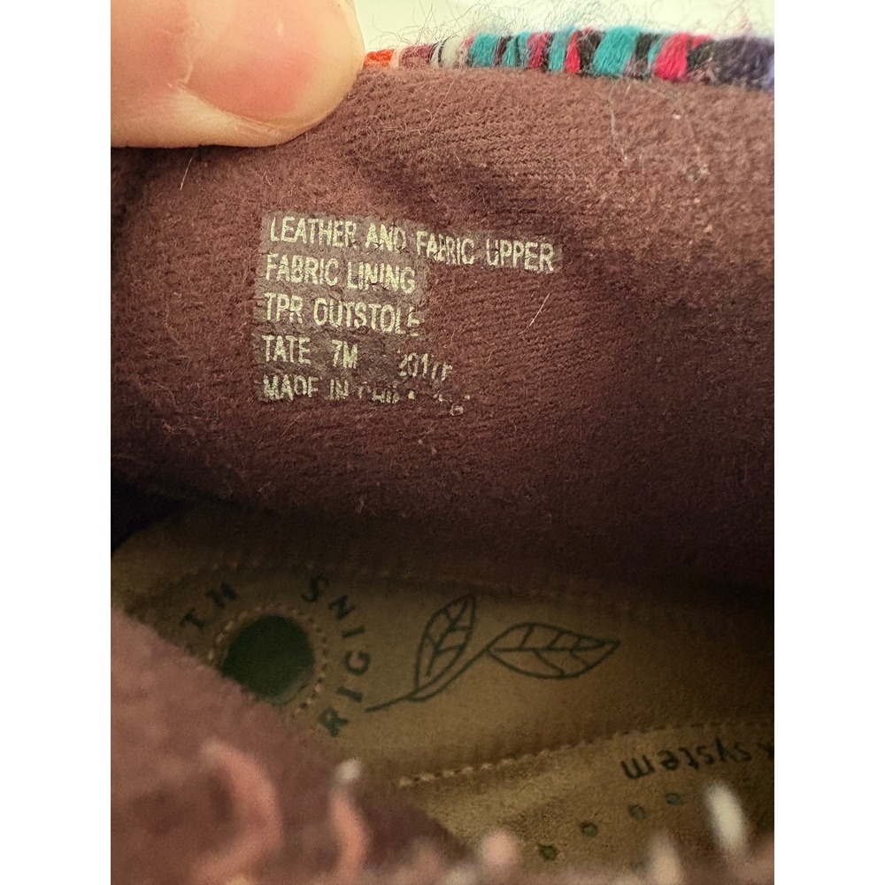 Earth Origins Tate Burgundy Suede Knit Collar Ankle Boots Womens 7M 2011F Camp - Picture 7 of 8